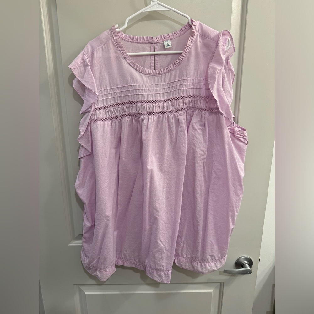 Old Navy Plus Size Blouse with Flutter Sleeve